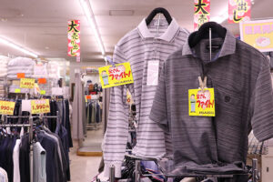 父の日にお薦め 紳士衣料そろう 　くらしの衣料やまや
