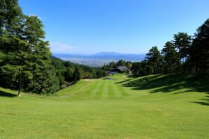 あづみ野カントリークラブ１８番ホールイメージ