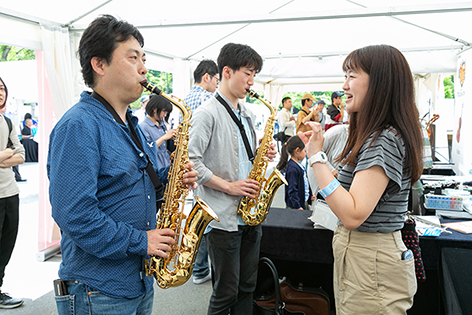 気軽に楽器体験 タッチ&トライ ミュージックプラザオグチ