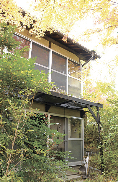 柏亭が晩年を過ごした家屋も見学した