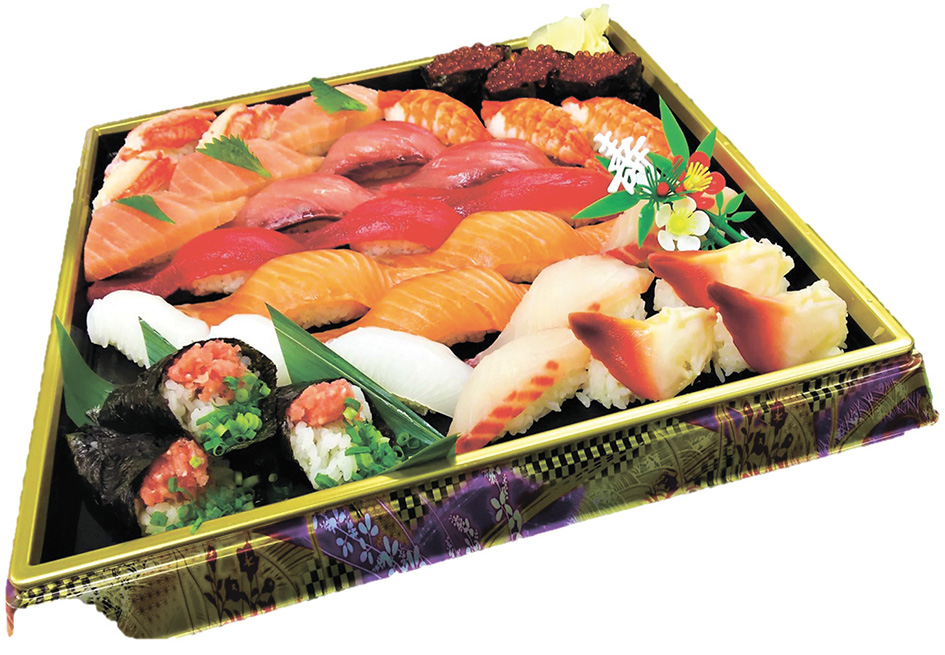 お年取りに すしと刺し身を 　海鮮蔵　魚魚魚