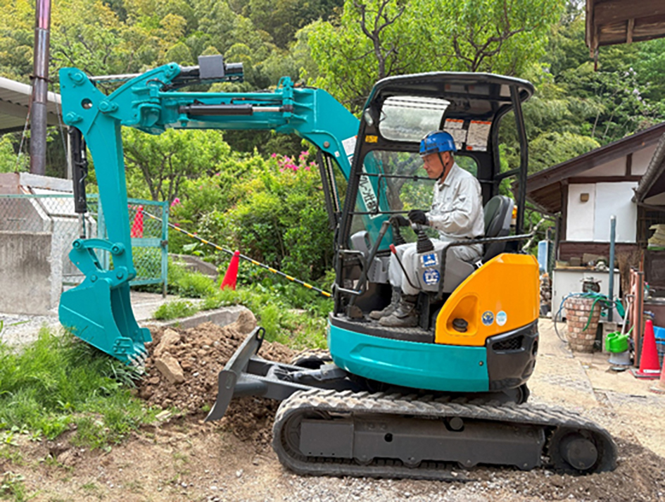 外構工事や 土木作業も対応 　ジョウシン