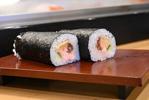 好みに応じた 恵方巻きも 　松本江戸銀