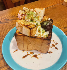 限定デザート トーストお薦め 　カフェレストガレージ