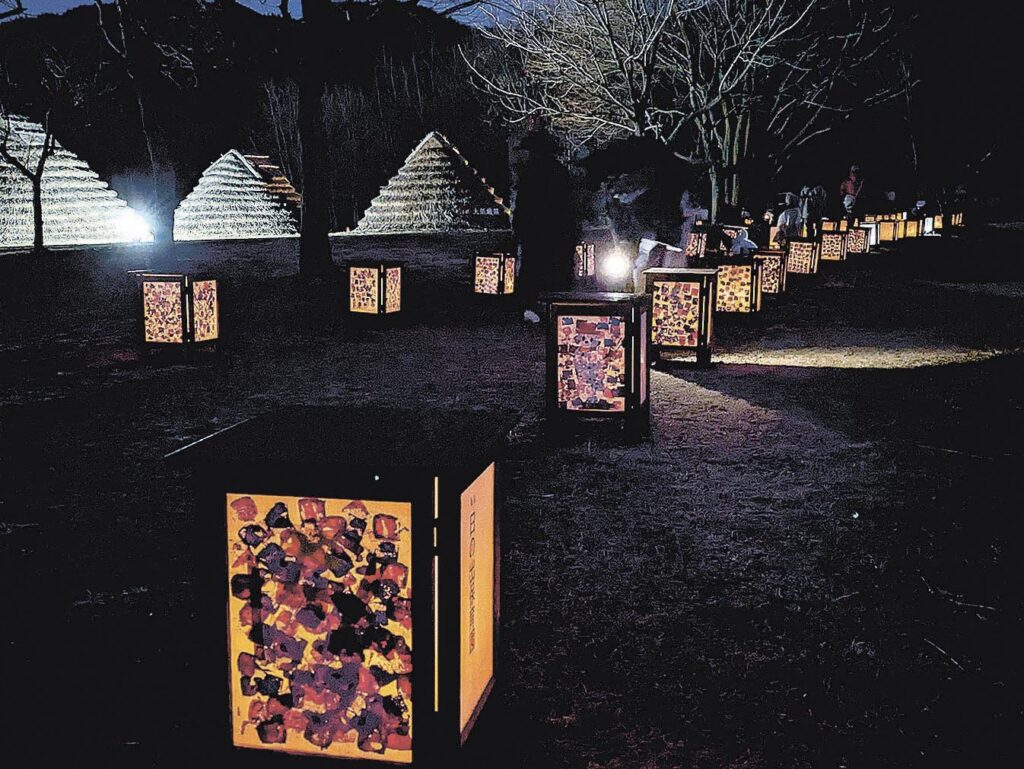 大勢が訪れて楽しんだライトアップイベント