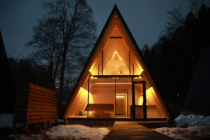 青木湖畔に ヴィラオープン 　Ｌａｋｅｓｉｄｅ　ｖｉｌｌａ　ＳＵＩ　ＨＡＫＵＢＡ